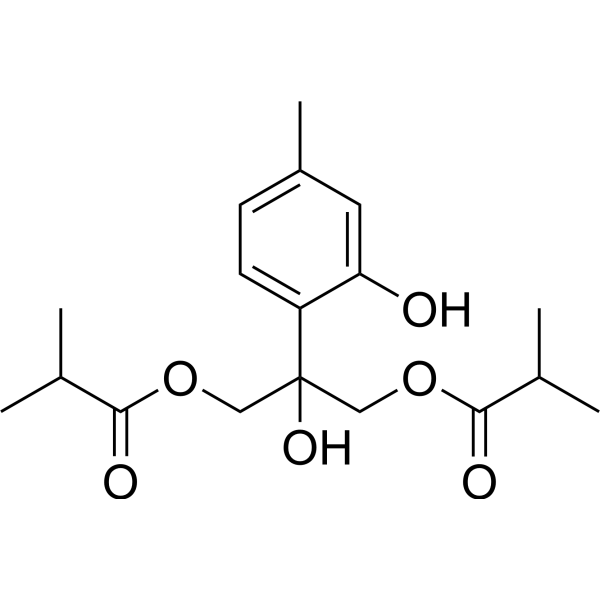 8-Hydroxy-9,10-diisobutyryloxythymol 22518-08-7